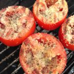 Gegrilde tomaten, grill daarna de bolle zijde voor zo'n 3-5 minuten