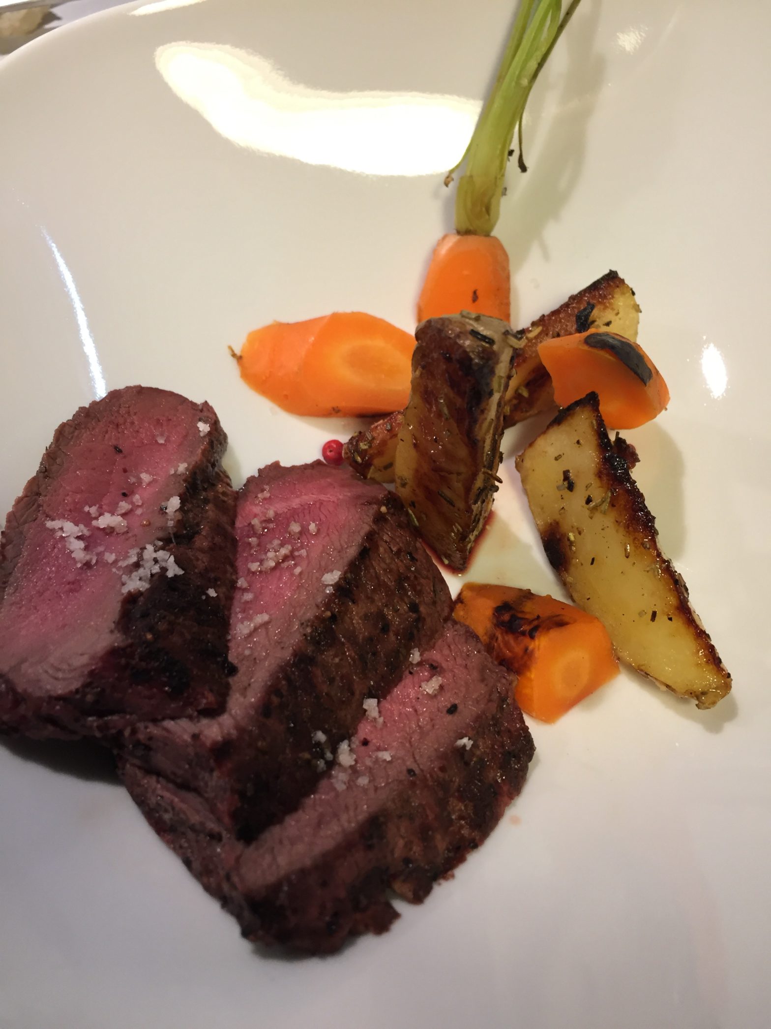 Hertenfilet in een Peperjasje