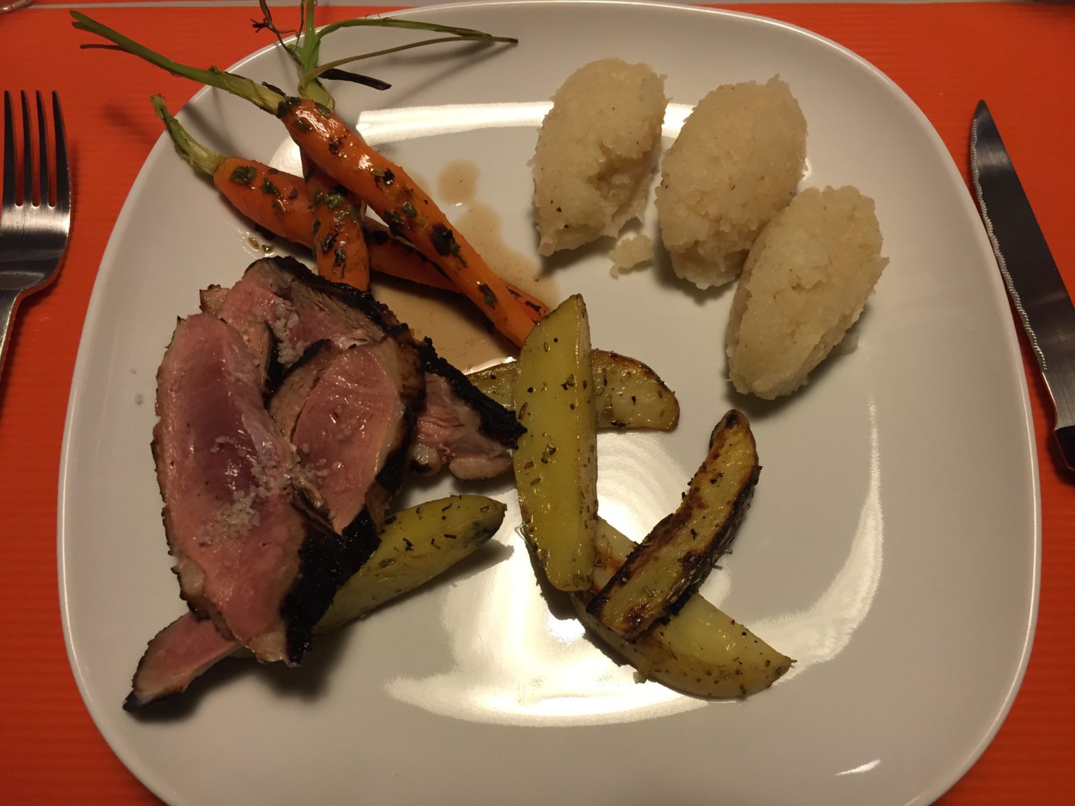 Eendenborst met Sinaasmarinade