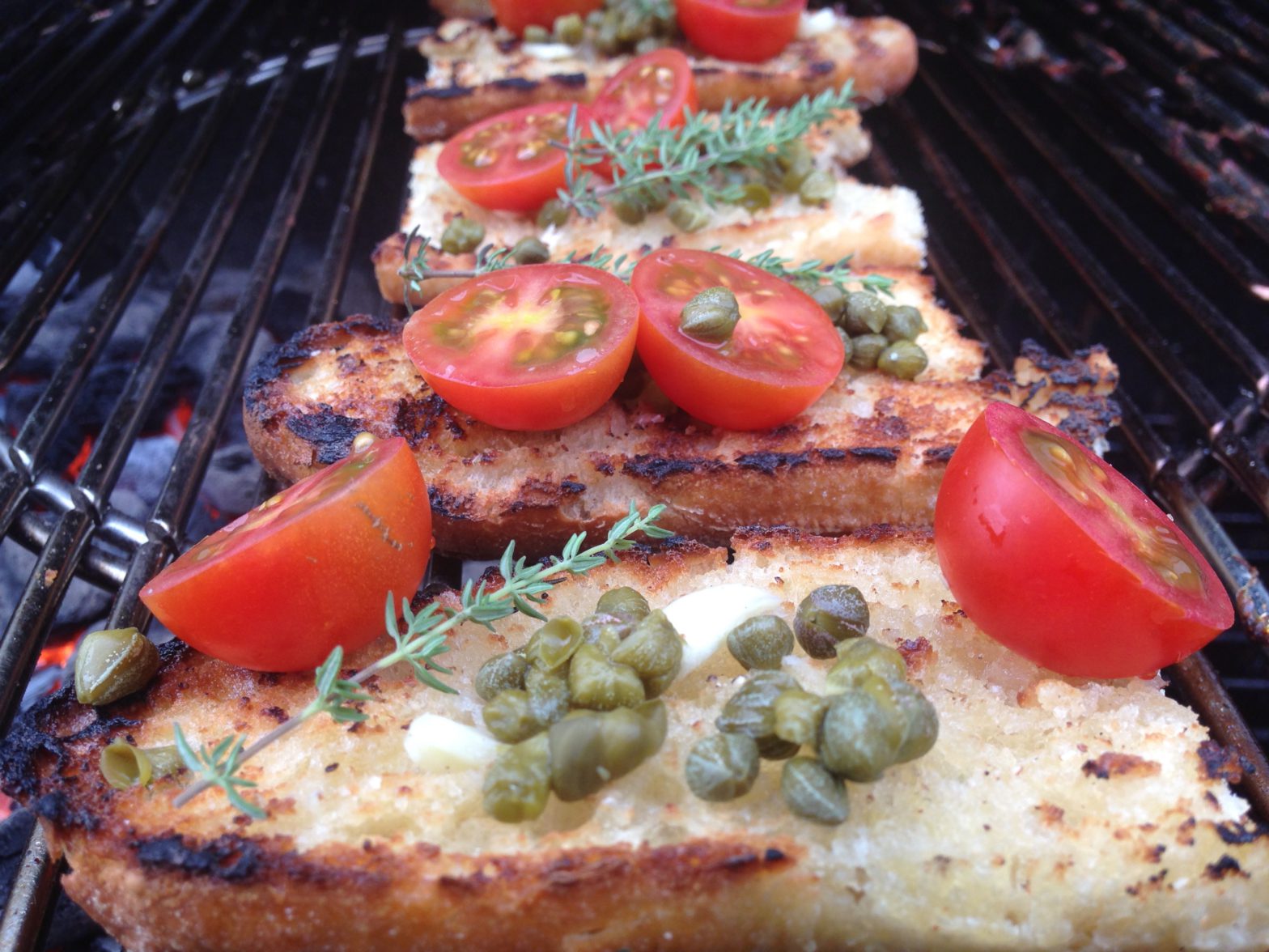 Bruschetta op de BBQ