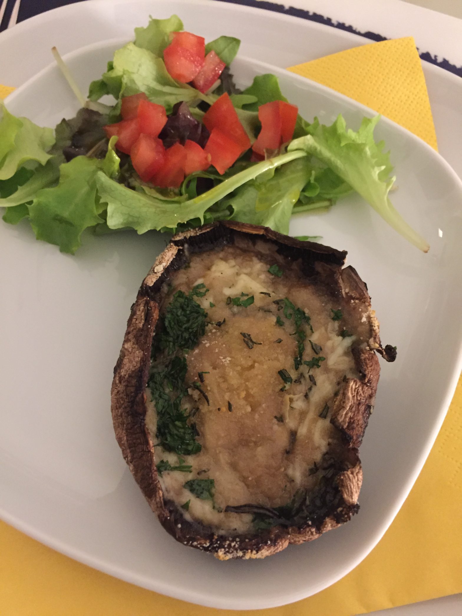 Gevulde Portobello à la Weber